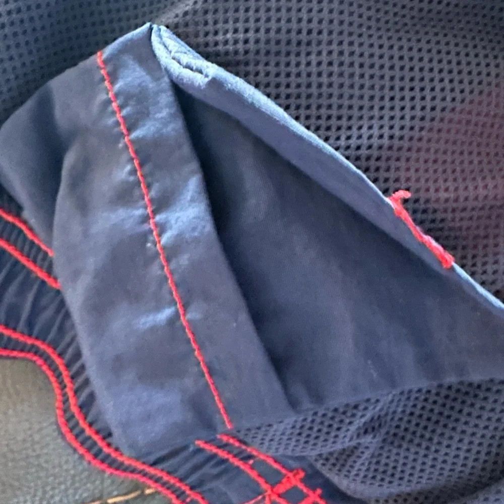 Jockey Men's Swim Trunks - Dark Blue and Red